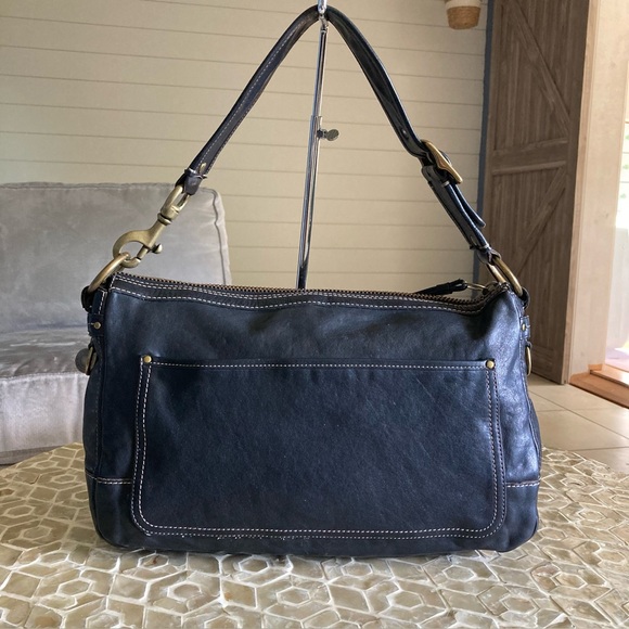 Coach 65th Anniversary Limited Edition Mandy Legacy Leather Shoulder Bag- Black - Picture 3 of 15